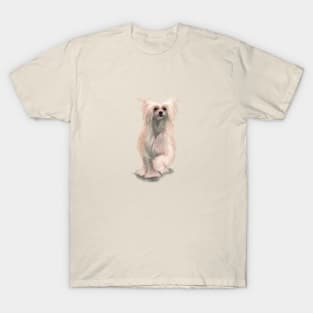 The Chinese Crested Powerpuff Dog T-Shirt